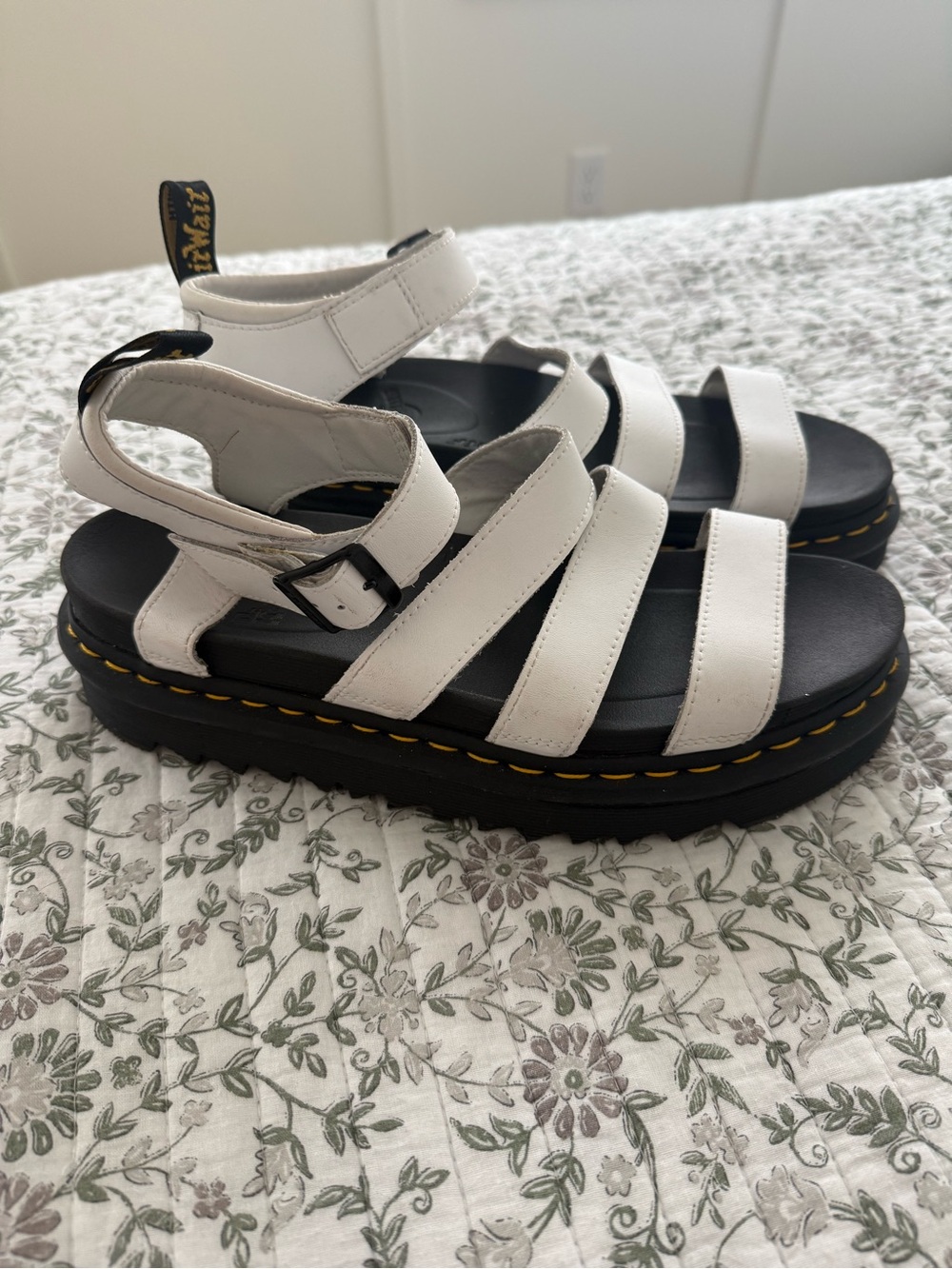 Dr. Martens Blaire Sandal White Size 11